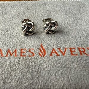 James Avery Retired Bold Lover’s Knot Earrings